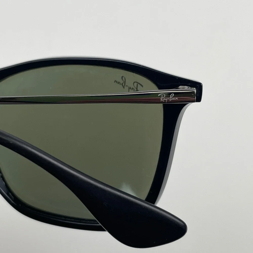Ray-Ban Chris Sunglasses Black Silver Mirror RB4187 601/30‎ 54-18 3N Unisex Rare